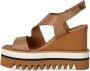 Paloma Barceló Sandalen Zarine Camel Wedge Sandal in bruin - Thumbnail 1