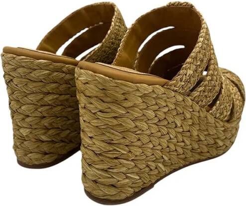 Paloma Barceló Slippers & Mules Garza Wedge Mules in beige