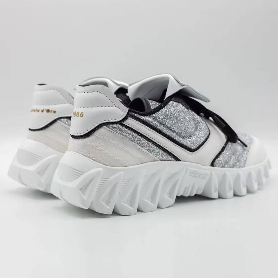 Pantofola D'Oro Low-Top Sneakers Sneakerball Glitter Sneakers in grijs