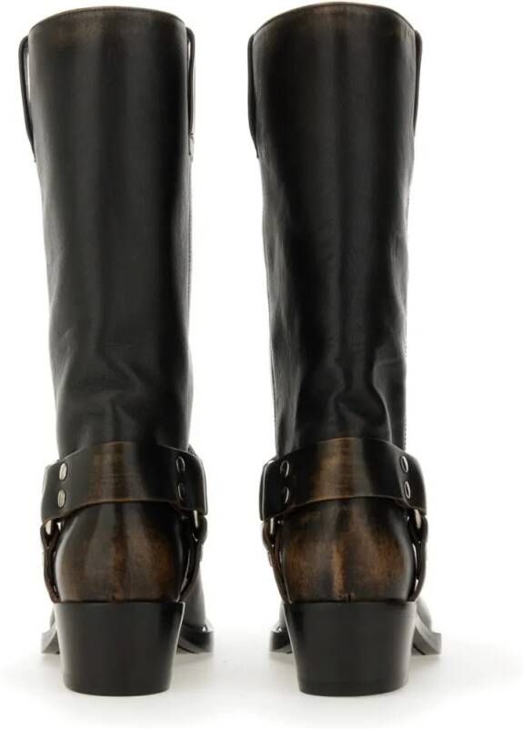 Paris Texas Boots Boot Roxy With Distressed Finish in zwart