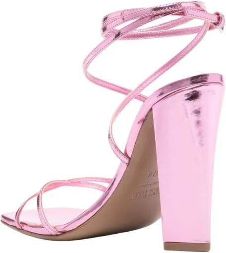 Paris Texas Sandalen Diana Sandals With Metallic Finish in rood