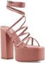 Paris Texas Sandalen Evita Platform Sandal in bruin - Thumbnail 2