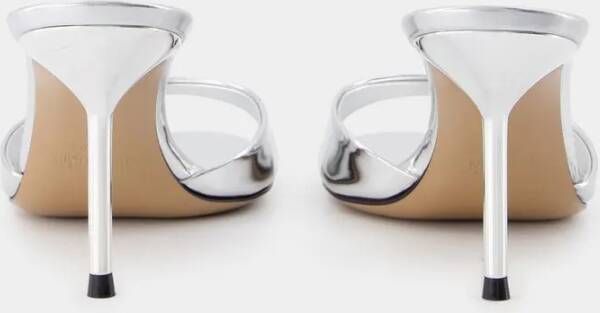 Paris Texas Sandalen Lidia 70 Pumps Leather Silver in zilver