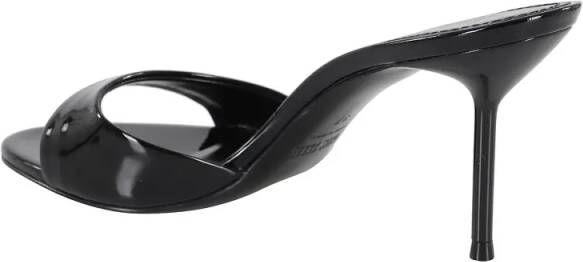 Paris Texas Sandalen Lidia Mule With Rounded Toe And 7Cm Heel in zwart