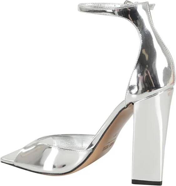 Paris Texas Sandalen Silver Mirrored Leather Grace Sandal in zilver