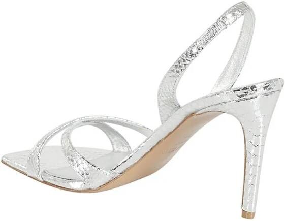 Paris Texas Sandalen Stiletto Slingback in zilver