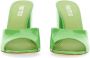 Paris Texas Slippers & Mules Anja Open-Toe Green Patent Leather Mules in groen - Thumbnail 1