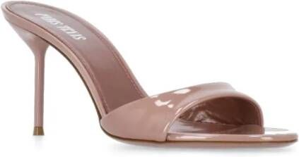 Paris Texas Slippers & Mules Pink Lidia Heeled Shoes in roze