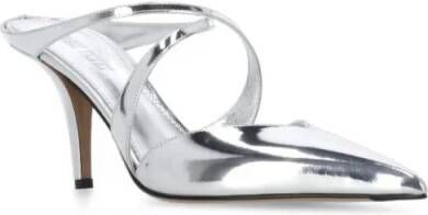 Paris Texas Slippers & Mules Silver Laila Mule Shoes in zilver