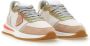 Philippe Model Low-Top Sneakers Beige Sneakers With Suede And Leather Panels in wit - Thumbnail 2