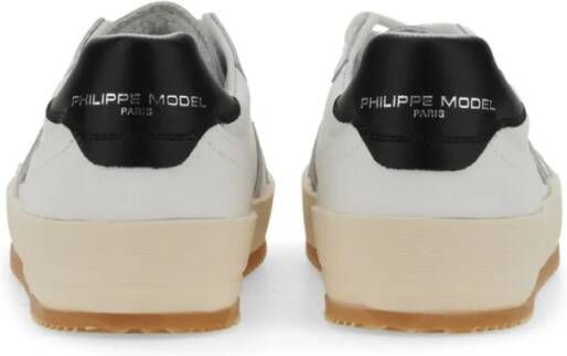 Philippe Model Low-Top Sneakers Elevated White Sneakers With Subtle Perforations in wit