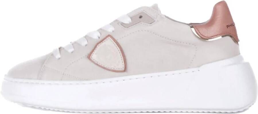 Philippe Model Sneakers Tres Temple Tennis Beige Dames - Foto 4