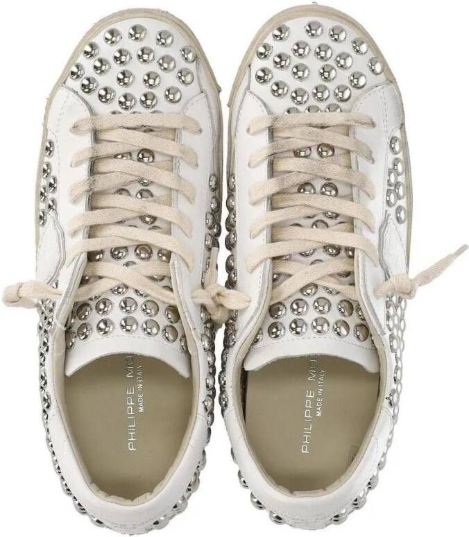 Philippe Model Low-Top Sneakers PRSX LOW GOUJONS WEISSER SNEAKER in wit - Foto 2