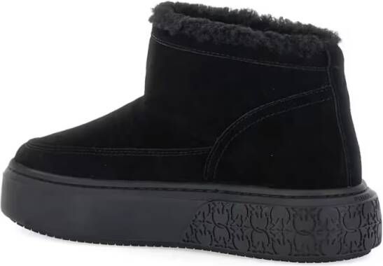 Pinko Boots Black Boots With Shearling Lining in zwart