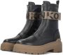 Pinko Boots Chunky Sole Black Leather Boots in zwart - Thumbnail 1