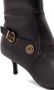 Pinko Boots Knee-High Black Boots With Pointed Toe in zwart - Thumbnail 1