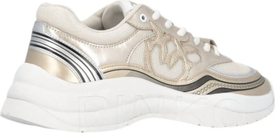 pinko Low-Top Sneakers Dames Sneaker in goud