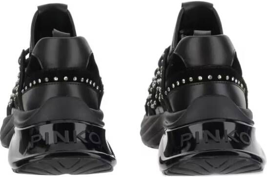 Pinko Low-Top Sneakers Sole Black Sneakers With Textured Accents in zwart