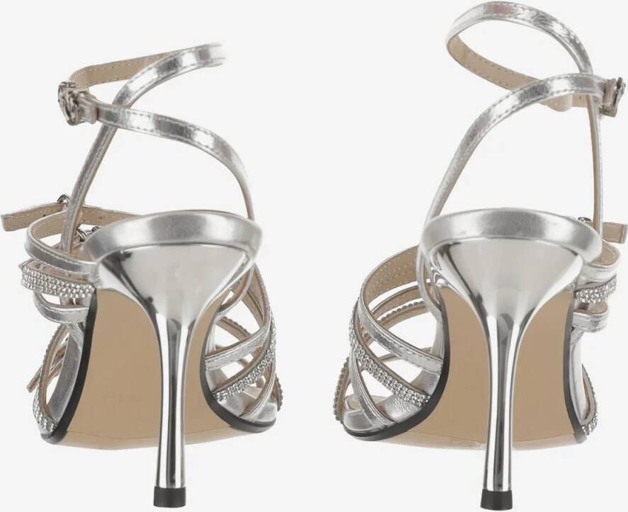 pinko Sandalen Lisa Leather Sandals in zilver
