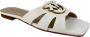 Pinko Witte Leren Sandalen Lente Zomer Collectie White Dames - Thumbnail 3