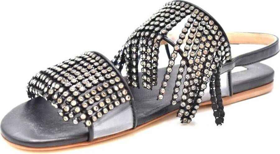 POLLY PLUME Sandalen Sandals Black in zwart
