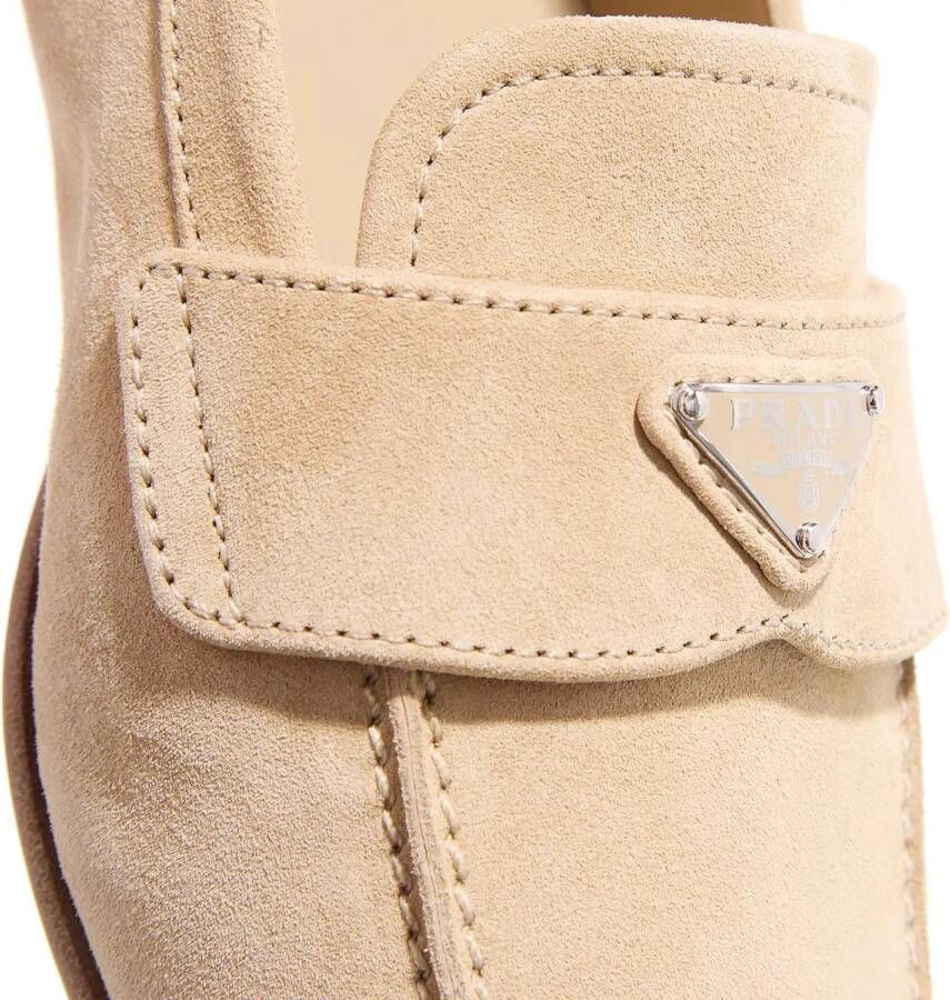 Prada Loafers Mocassini Scamosciato in beige