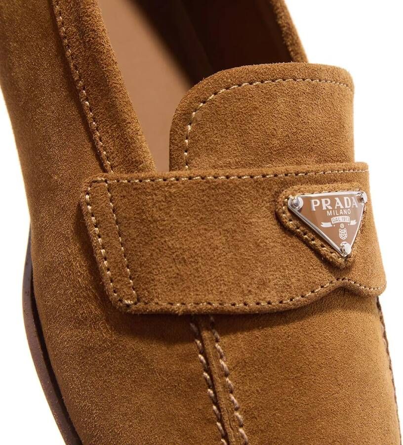 Prada Loafers Mocassini Scamosciato in bruin