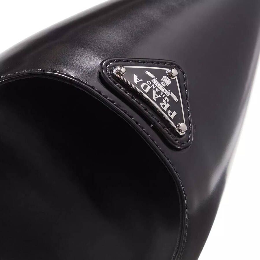 Prada Pumps & high heels Slingback Pumps with Logo in zwart