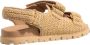Prada Sandalen Logo Patch Sandal in beige - Thumbnail 1