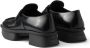 Prada Sole Black Flat Shoes With Glossy Finish And Moder in zwart - Thumbnail 2