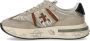 Premiata Elegante en Comfortabele Leren Sneakers Beige Dames - Thumbnail 6