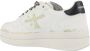 Premiata Low-Top Sneakers Animal Print Laces Ivory Leather And Suede Sneaker in wit - Thumbnail 4