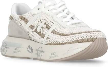 Premiata Low-Top Sneakers Beige Sneakers For Woman in beige