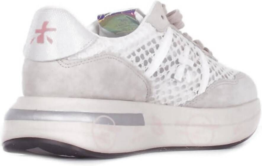 Premiata Low-Top Sneakers Bianco Beige in beige