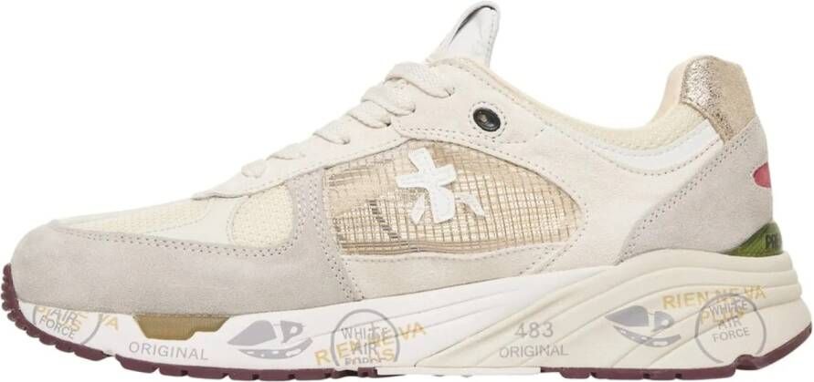 Premiata Low-Top Sneakers 'Mase' in beige