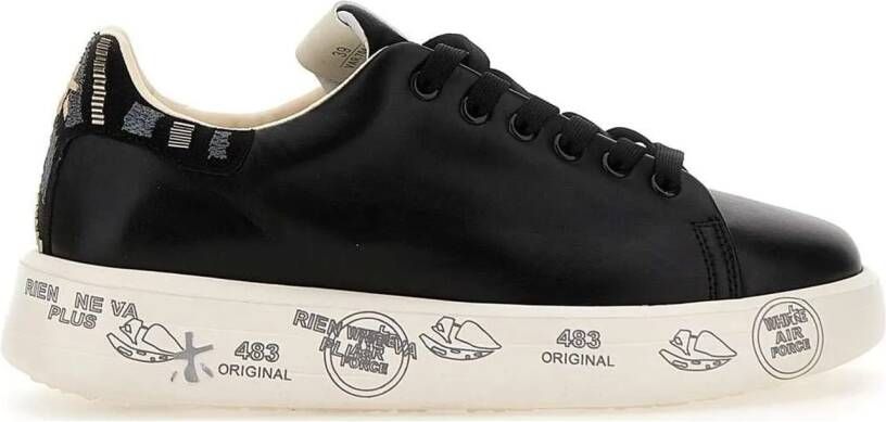 Premiata Low-Top Sneakers Black in zwart