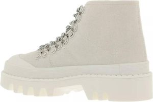 Proenza Schouler Boots & laarzen Canvas High-Top Sneakers in crème