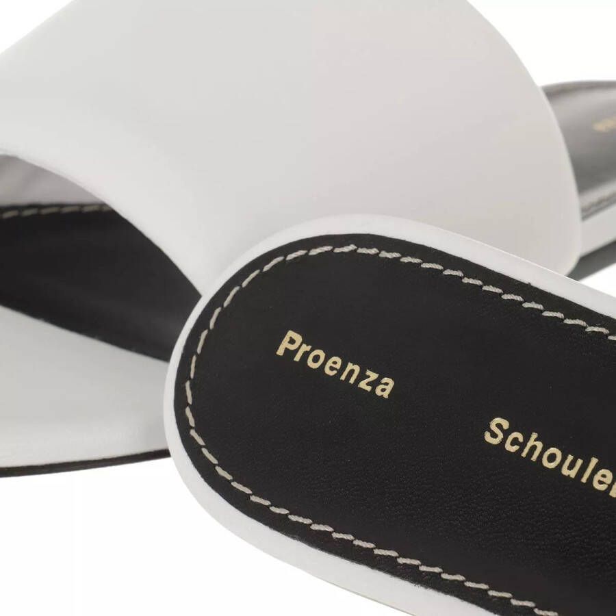 Proenza Schouler Loafers & ballerina schoenen Nappa Lamb Slides in wit