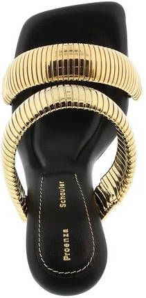 Proenza Schouler Slippers Sandals Leather in goud