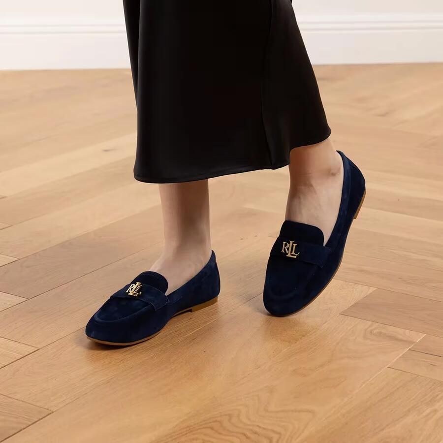 LAUREN RALPH LAUREN Loafers Dames Averi Iii Flats Loafer Maat: 42 Materiaal: Suède Kleur: Blauw - Foto 7