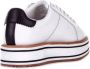 Ralph Lauren Sneaker Amelia in leer met plateau White Dames - Thumbnail 4
