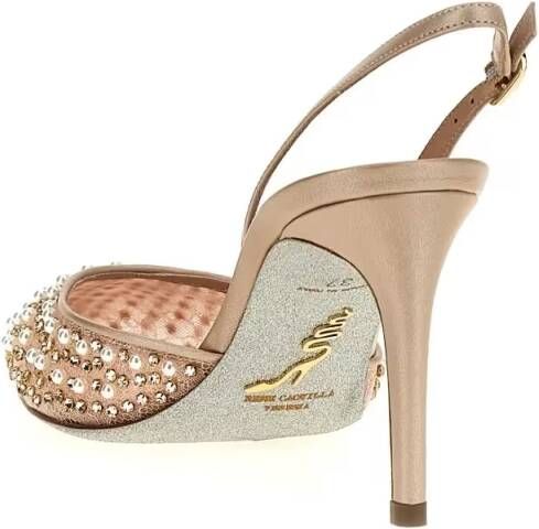 René Caovilla Hoge hakken 'Aretha' Slingback in roze