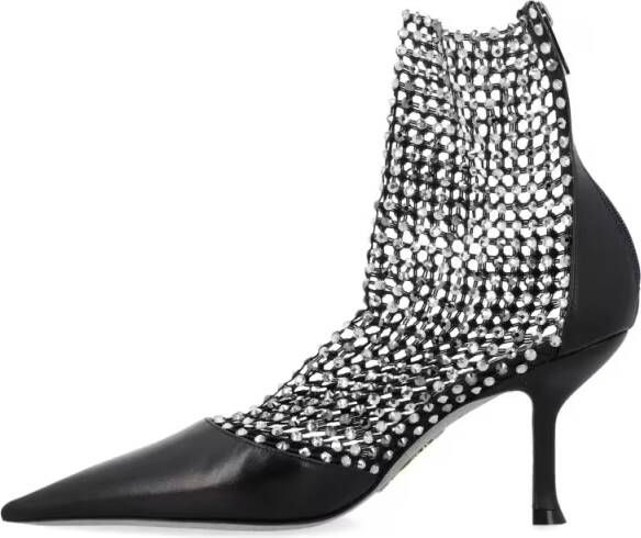 René Caovilla Hoge hakken Decollete Sock Crystal in zwart