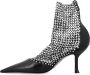 René Caovilla Hoge hakken Decollete Sock Crystal in zwart - Thumbnail 1
