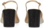 René Caovilla Hoge hakken Rhinestone-Embellished Slingback Shoes in beige - Thumbnail 1