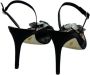 René Caovilla Sandalen Crystal Slingback 80 in zwart - Thumbnail 1