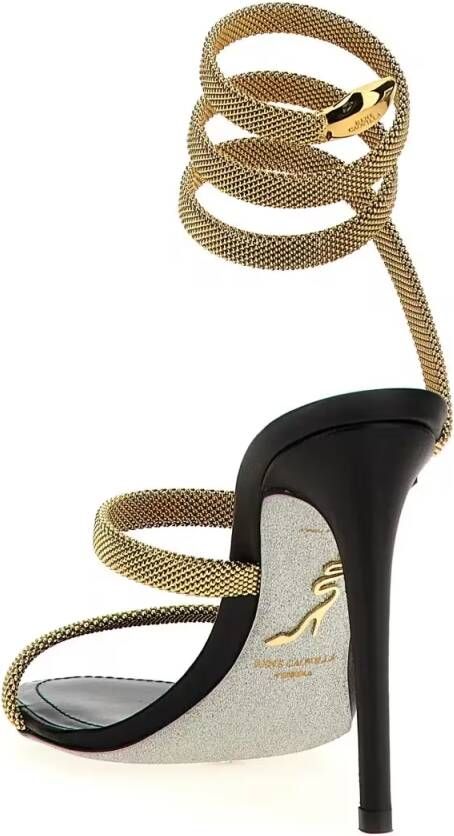 René Caovilla Sandalen 'Trigold Cleo' Sandals in goud