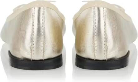 Repetto Flora Cap-Toe Ballerina Ballet Flats in beige