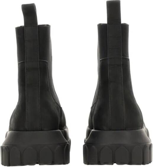 Rick Owens Boots Leather Boot in zwart