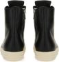 Rick Owens Low-Top Sneakers High-Top Leather Sneakers in zwart - Thumbnail 1